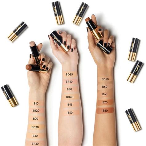 ysl stick foundation swatches|ysl full coverage foundation.